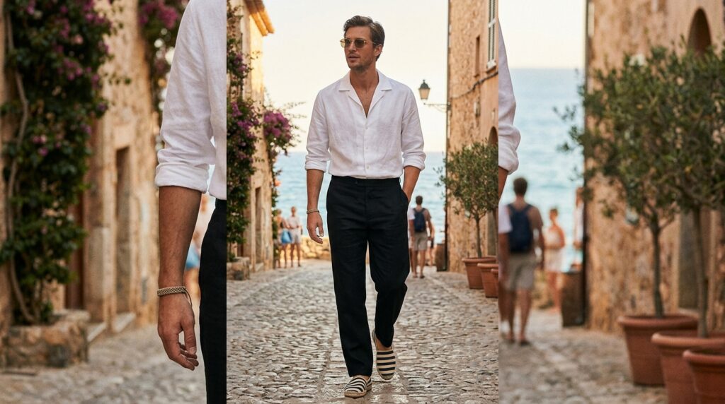 Resort linen outfit