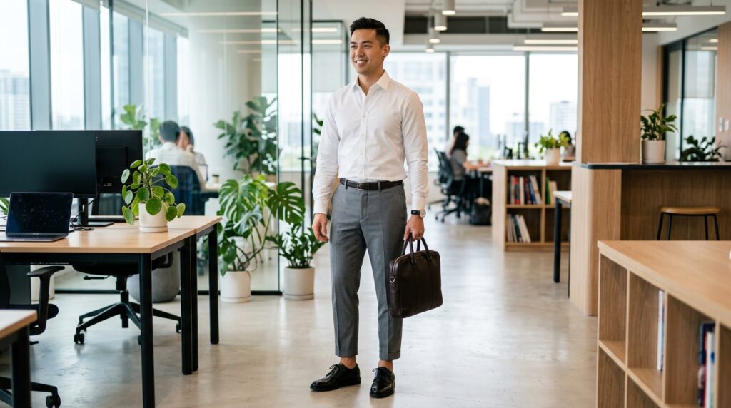 Office-ready summer sharpness