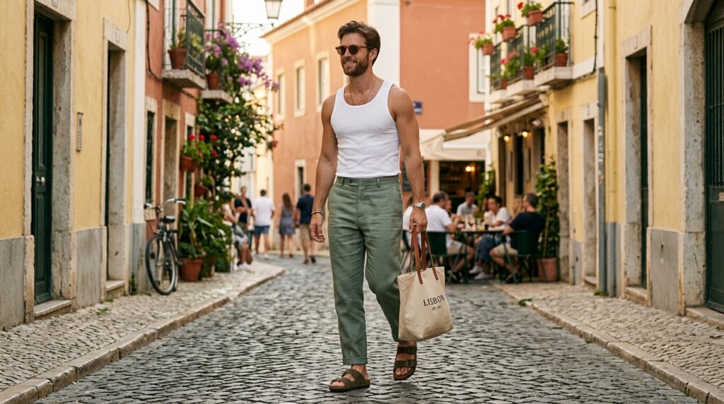 Linen Pants With Birkenstocks