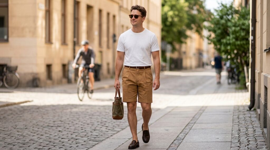 Tailored shorts outfit