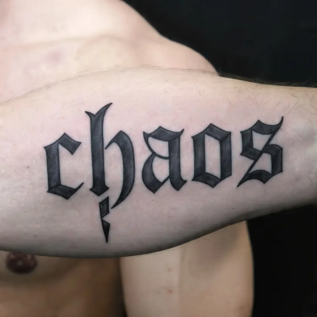 Latin or Sanskrit Word tattoo