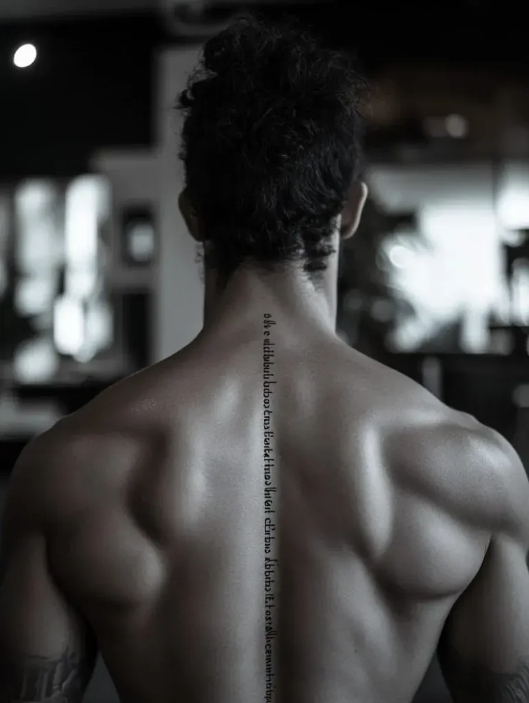 Men’s Back Tattoo