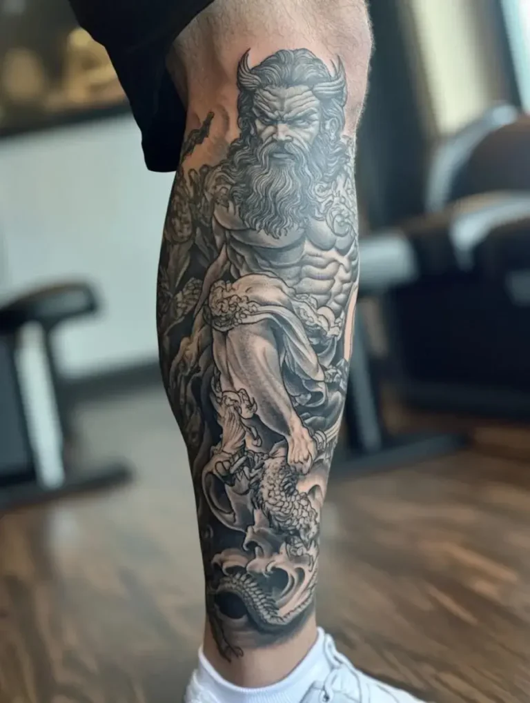 Men’s Leg Tattoo