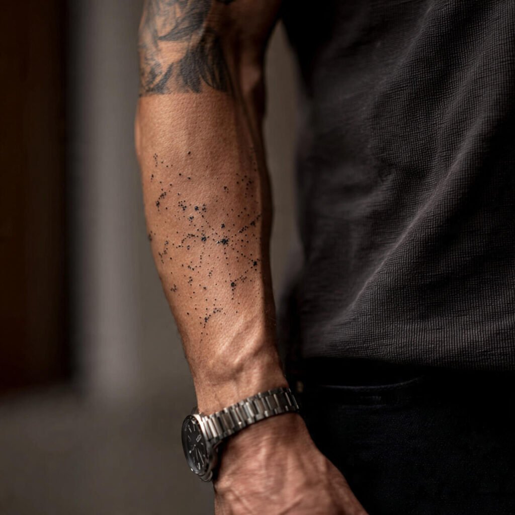 Minimal Constellation tattoo