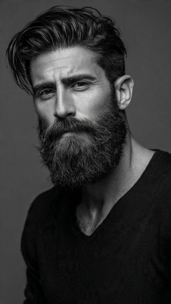 Layered Length Beard