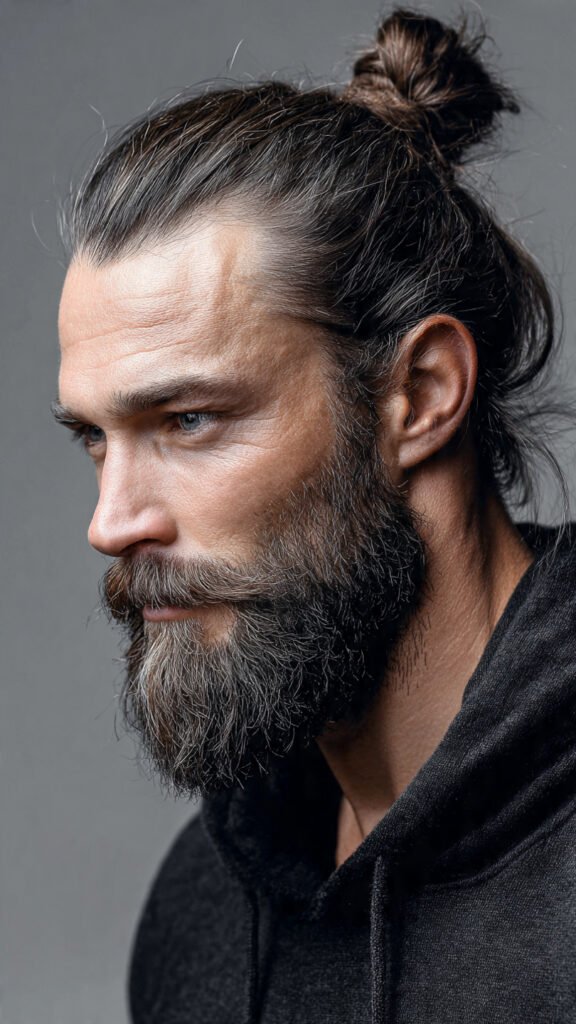 Sculpted Cheeks + Long Beard