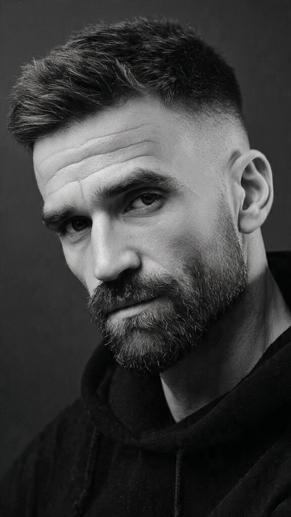 Tight Fade + Angular Beard