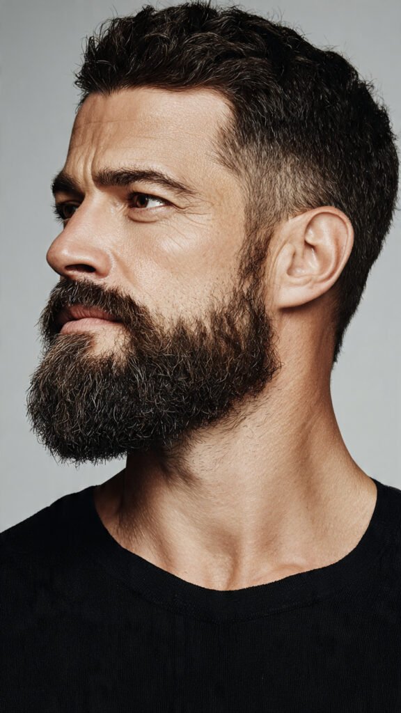Short Fade-In Beard