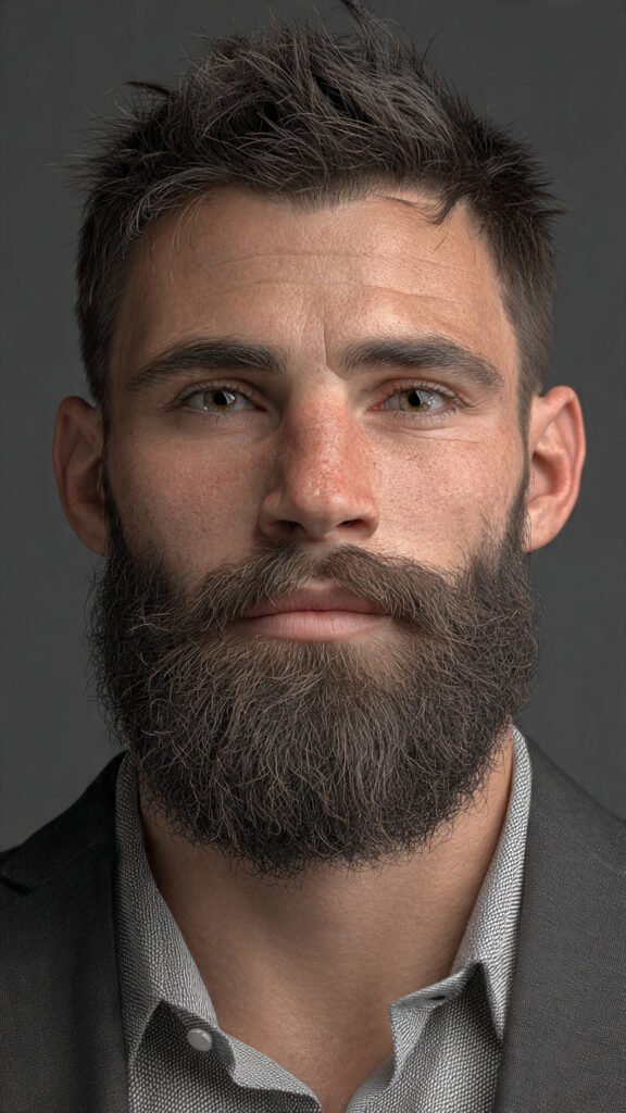 High Taper with Short Boxed Beard