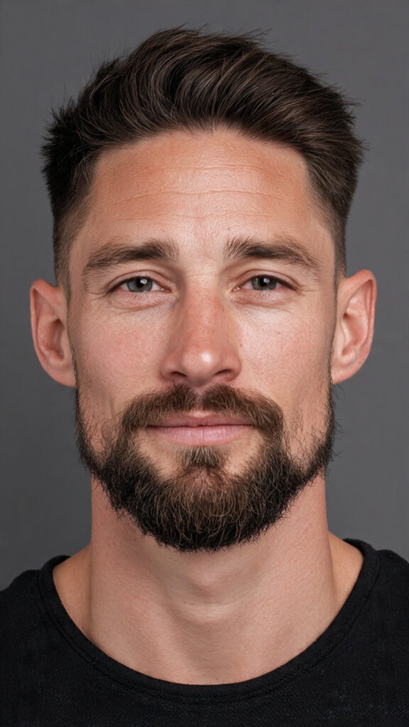 Circle Beard (Tight Goatee + Mustache)