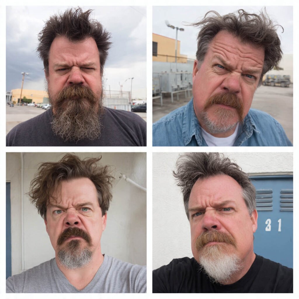Heavy Goatee beard