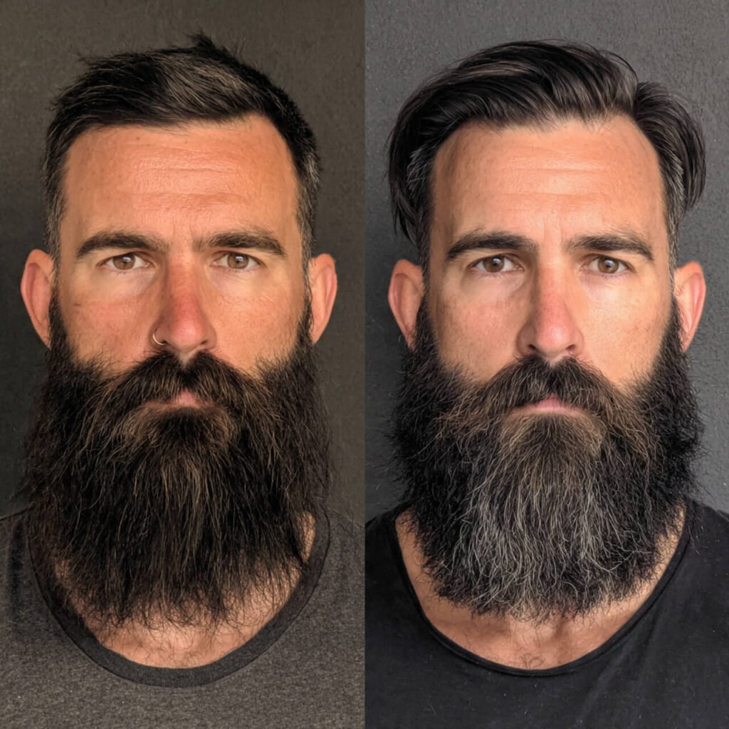 Natural Full Beard style