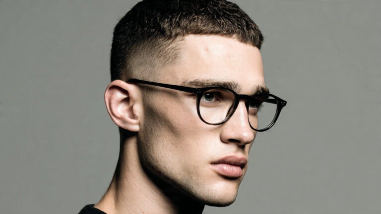 Buzz Cut With Glasses
