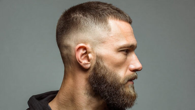 Full Beard with High Fade