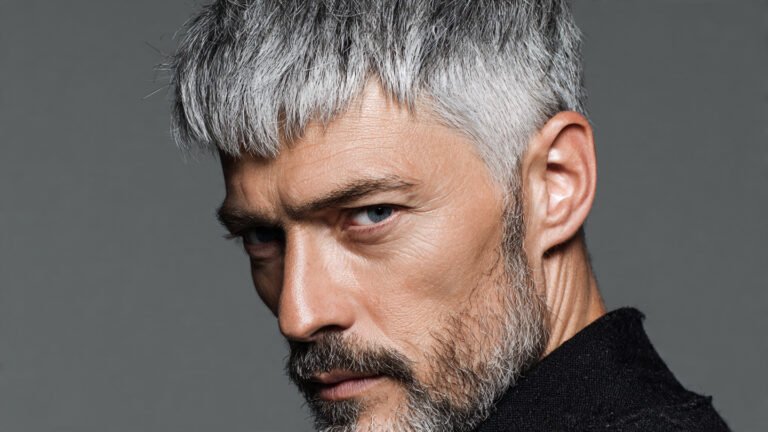 Grey Caesar Cut