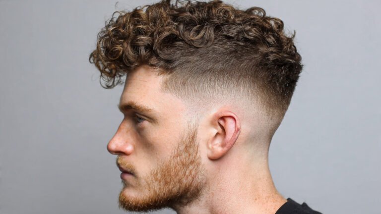 High Fade Curly Haircut