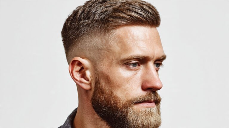 High Fade side part