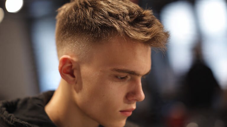 High Fade with Textured Top