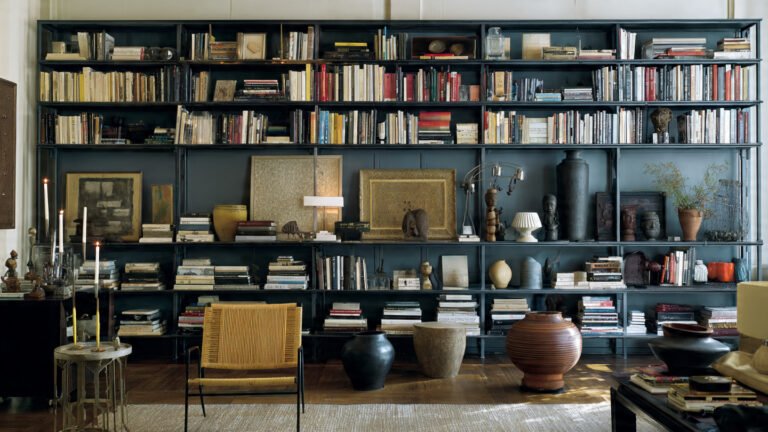 Open Shelving With a Mix of Books