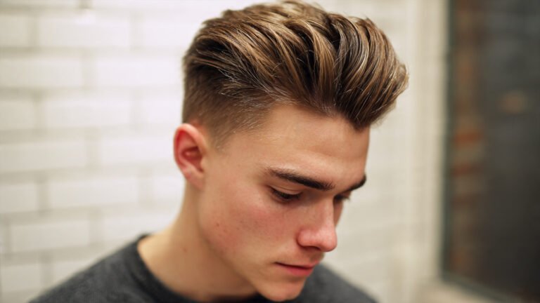 Quiff Undercut With Mid Fade