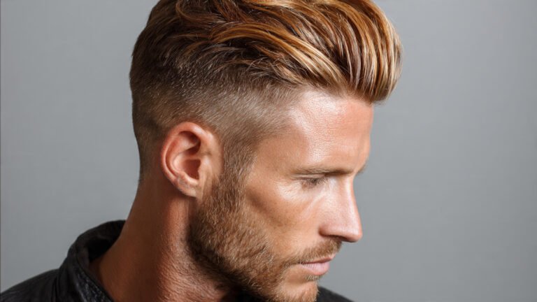 Slick Undercut With Men Hair Color