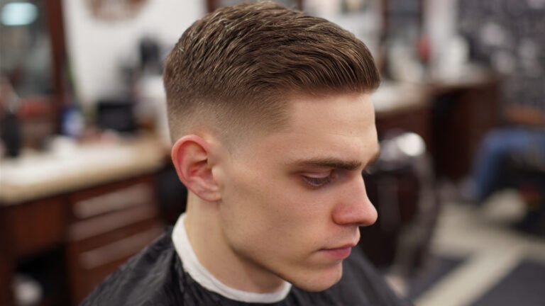 Side Part With Skin Fade