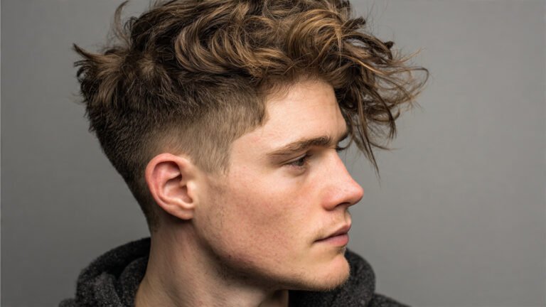 Messy Undercut With Burst Fade
