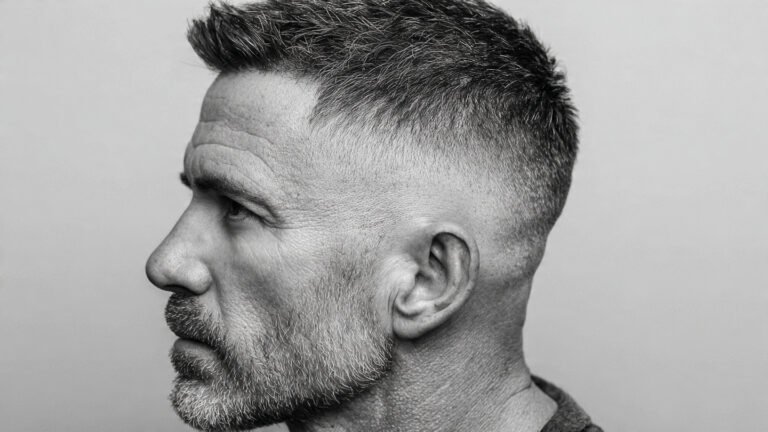 Modern Crew Cut with Skin Fade