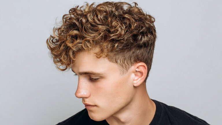 Modern Curly Crop With Low Fade