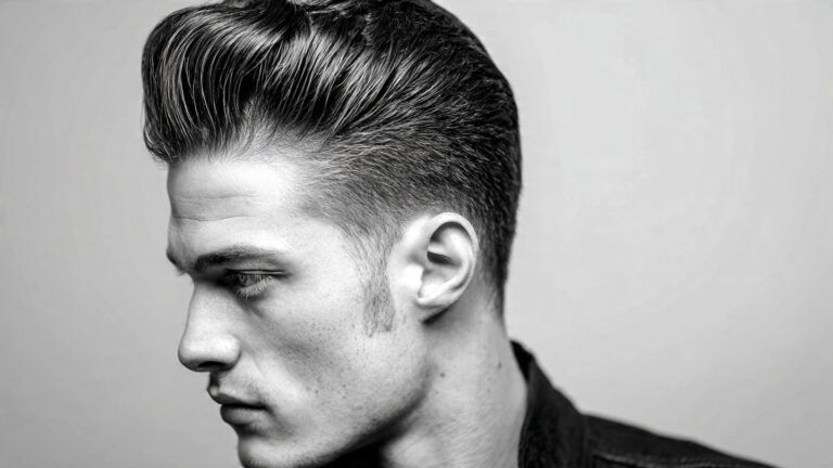 Modern Pompadour with Low Fade