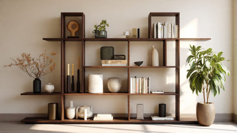 Open Shelving With Restraint