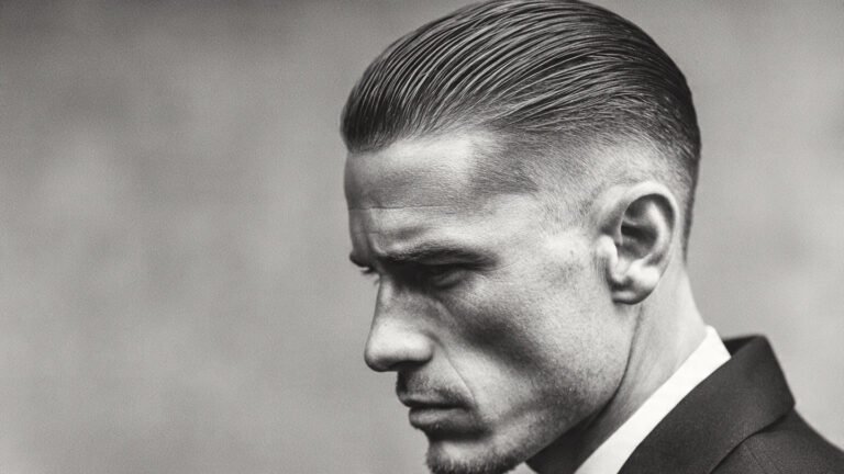Slick Back Undercut With Skin Fade