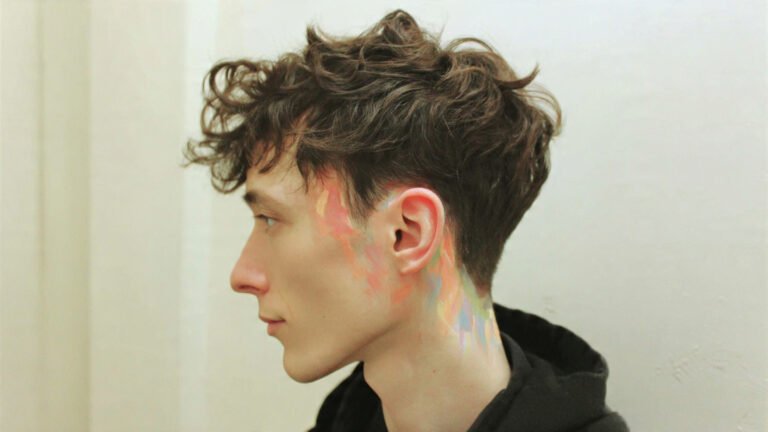Taper Fade Curly Hair With Natural Volume