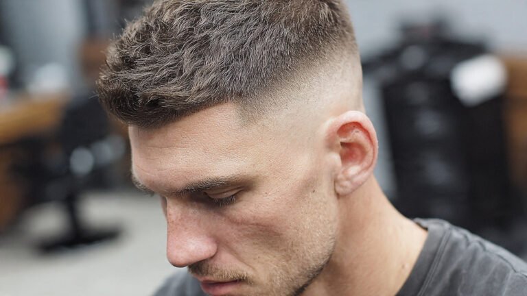 Textured Buzzcut With Mid Fade