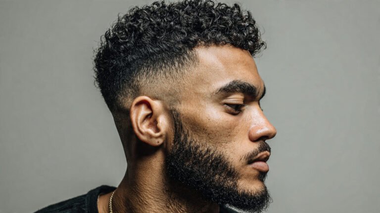 Textured Curly Crop With Skin Fade