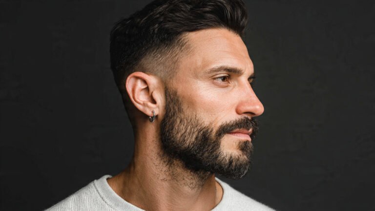 Low Chin Curtain beard