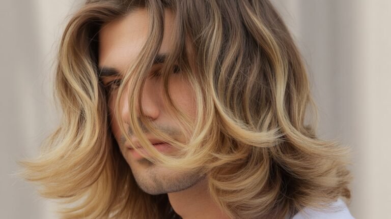 Sun-Kissed Layered Flow with Soft Blonde Balayage