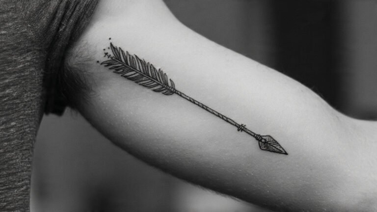 Arrow With Feather Detail