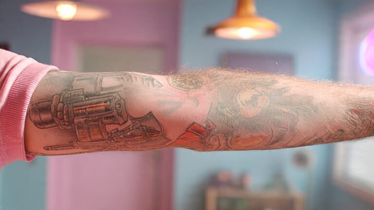Back of Forearm Statement Tattoo