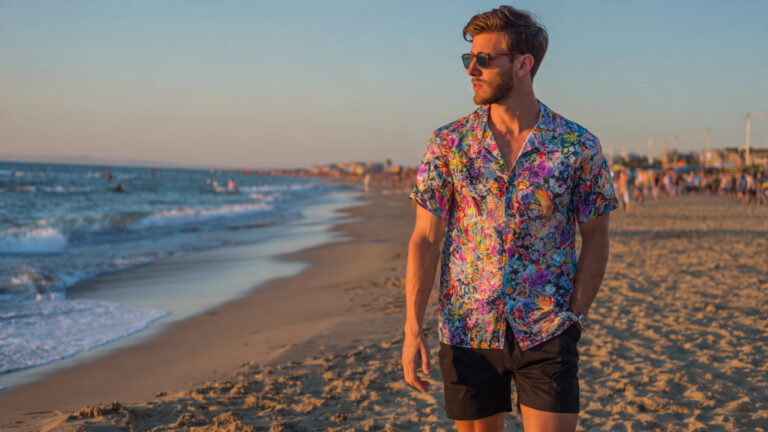 Beach Party Printed Shirt Outfit