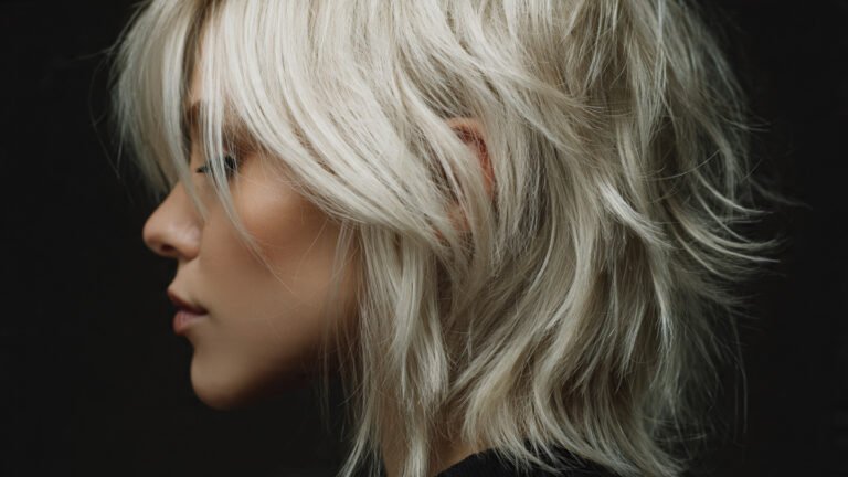 Blonde Textured Wolf Cut