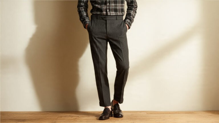 Buttoned-Up Flannel With Tailored Trousers
