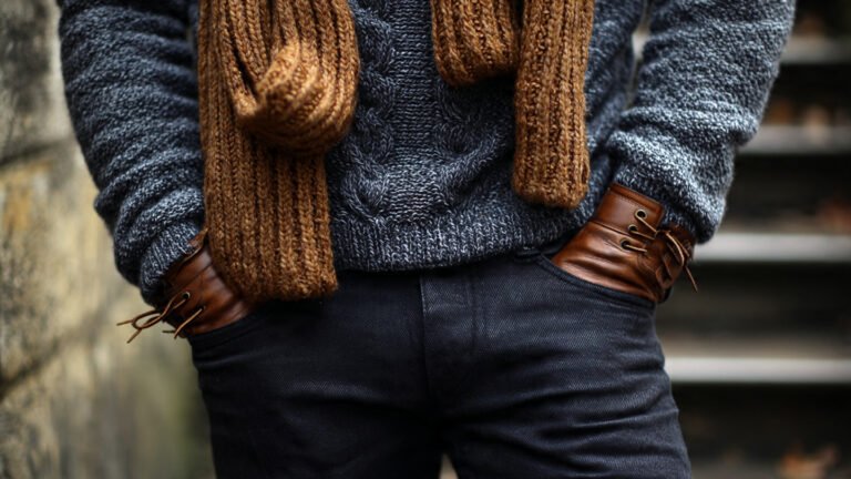 Casual Winter Outfit With Knit Sweater