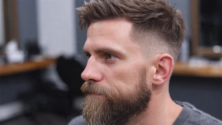 Classic Medium Flow With Taper Fade Beard