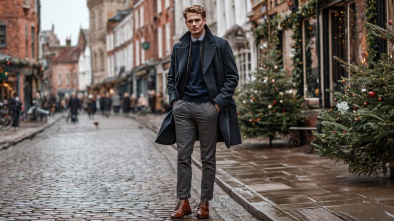Classic Winter Smart Casual With Wool Overcoat