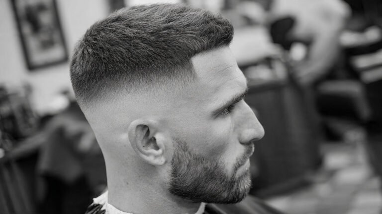 Crew Cut With Mid Fade