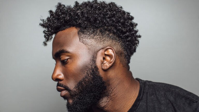 Curly Flow With Taper Fade