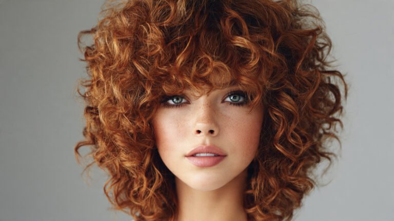 Curly Medium Wolf Cut With Volume