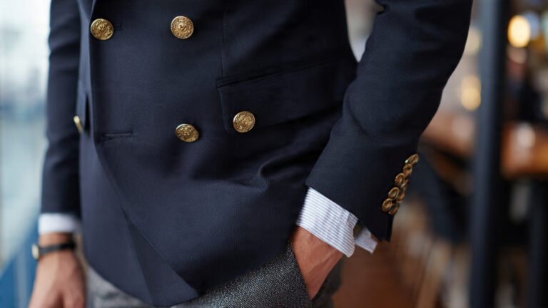 Double-Breasted Blazer With Tailored Pants