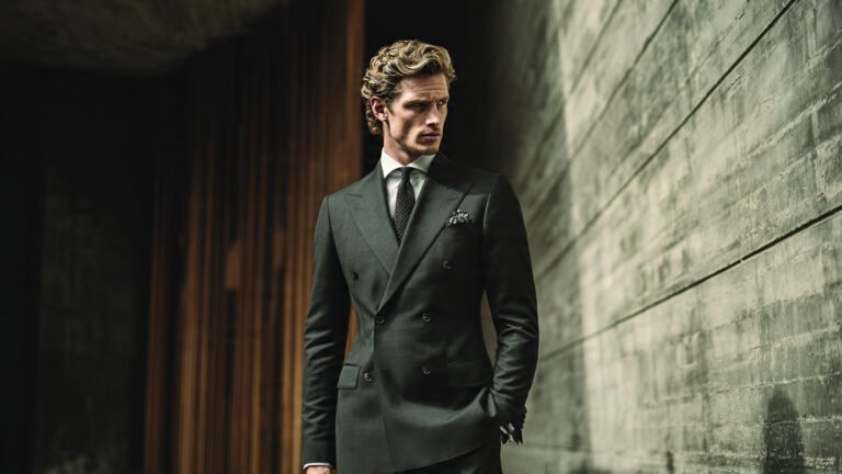 Double Breasted Suit With Structured Fit
